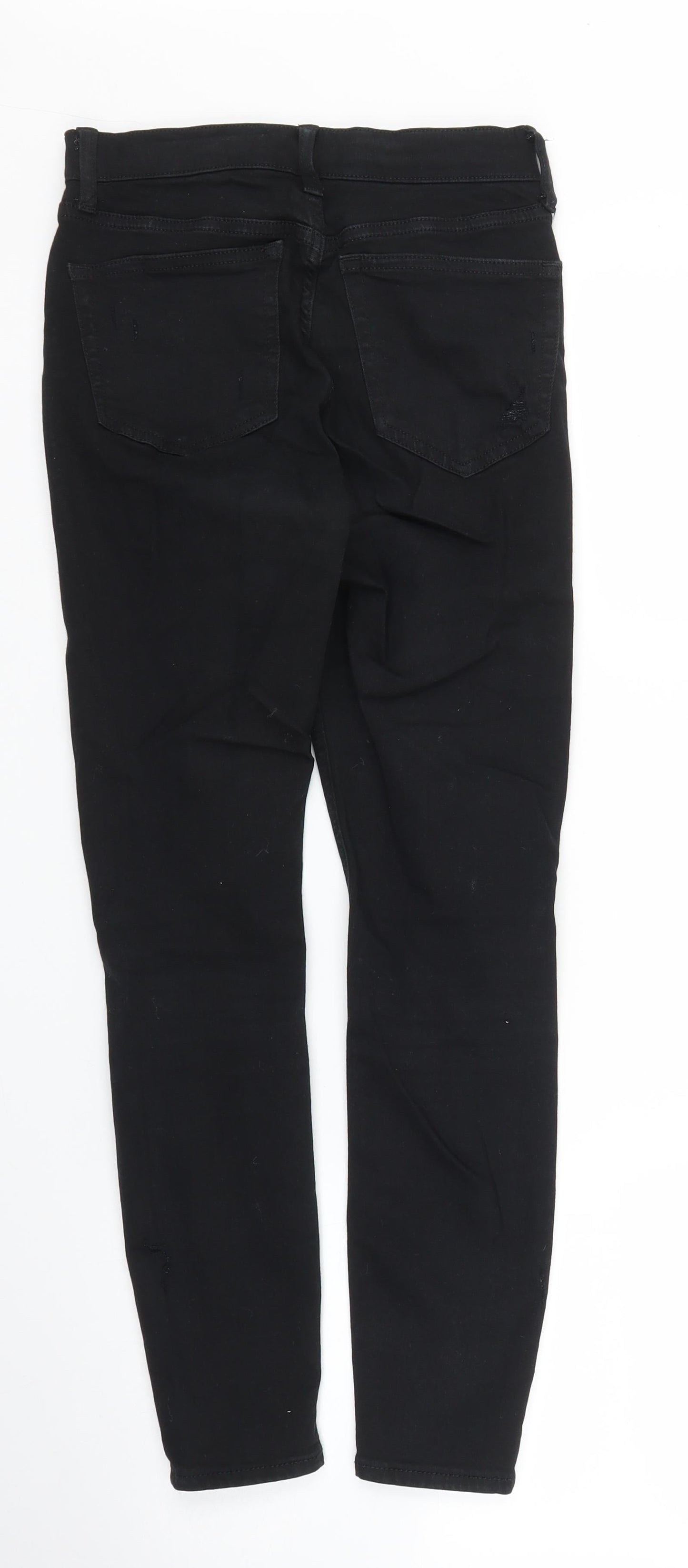 Topshop Womens Black  Denim Skinny Jeans Size 24 in L25 in