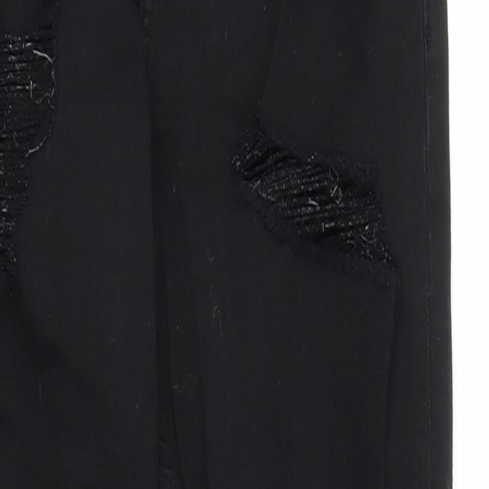 Topshop Womens Black  Denim Skinny Jeans Size 24 in L25 in