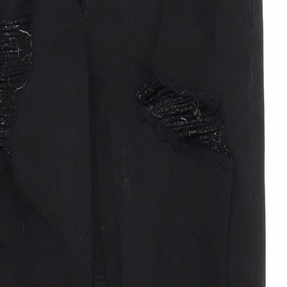 Topshop Womens Black  Denim Skinny Jeans Size 24 in L25 in
