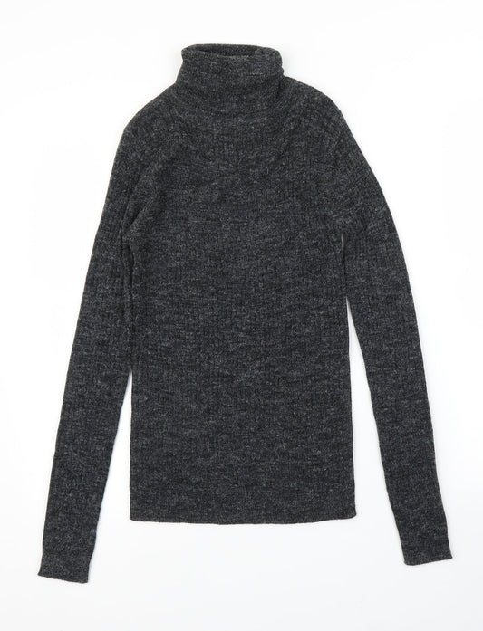 Womens UK Size S Brave Soul Grey Pullover Jumper