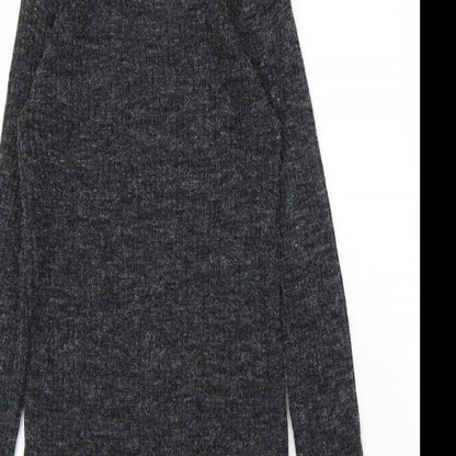 Womens UK Size S Brave Soul Grey Pullover Jumper