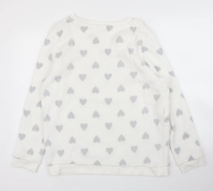 Primark Womens White   Pullover Jumper Size L