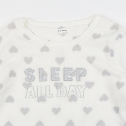 Primark Womens White   Pullover Jumper Size L