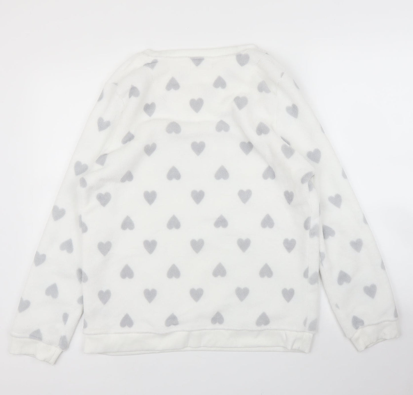 Primark Womens White   Pullover Jumper Size M  - PJ top