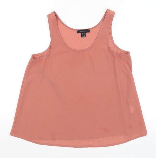 Womens UK Size 10 Atmosphere Pink Basic Tank