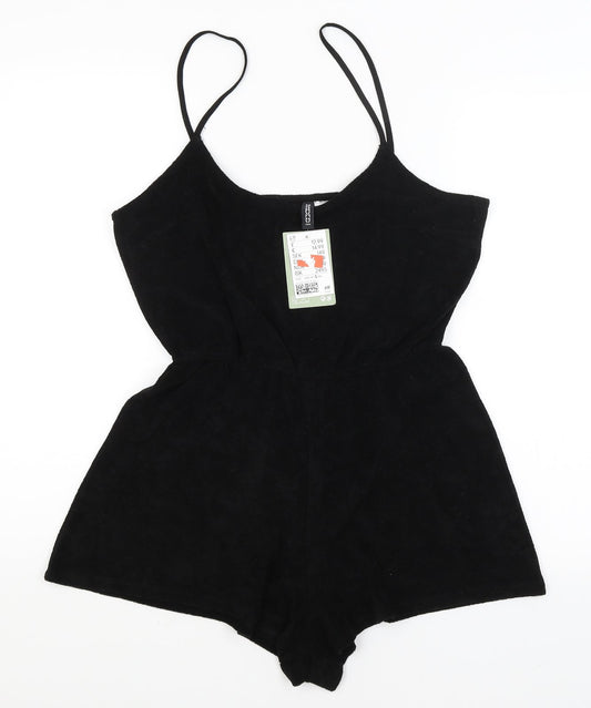 Divided Womens Black   Playsuit One-Piece Size S