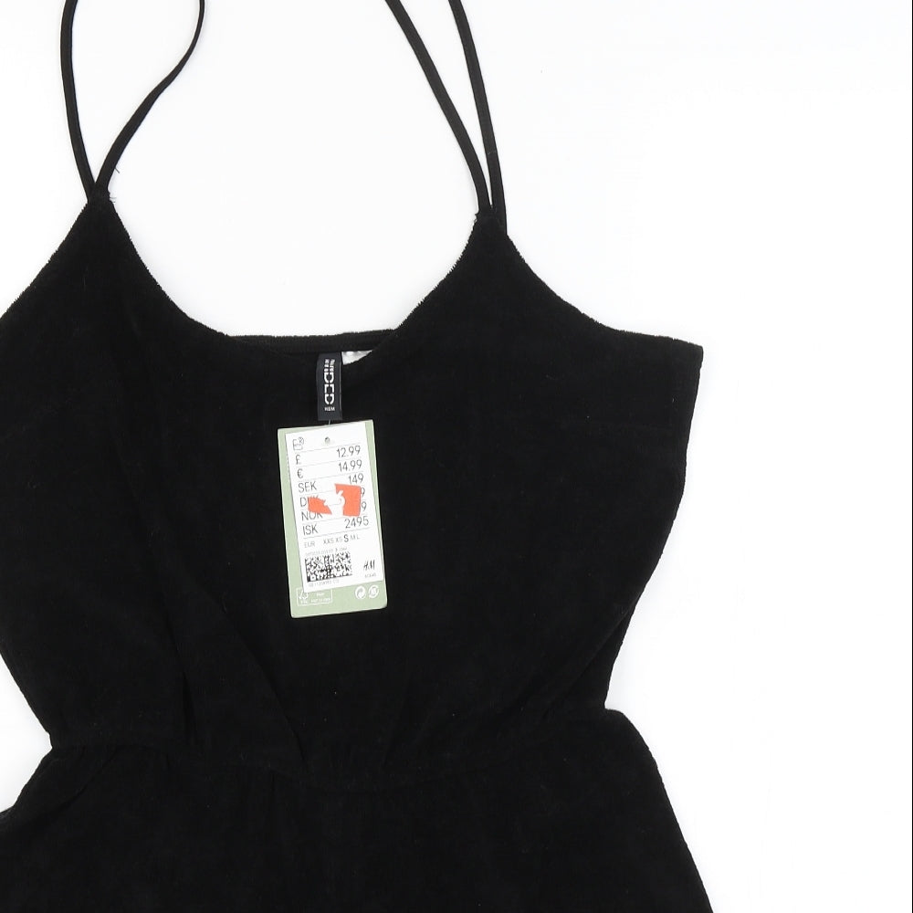 Divided Womens Black   Playsuit One-Piece Size S