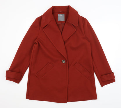 Papaya Womens Red   Overcoat Coat Size 14