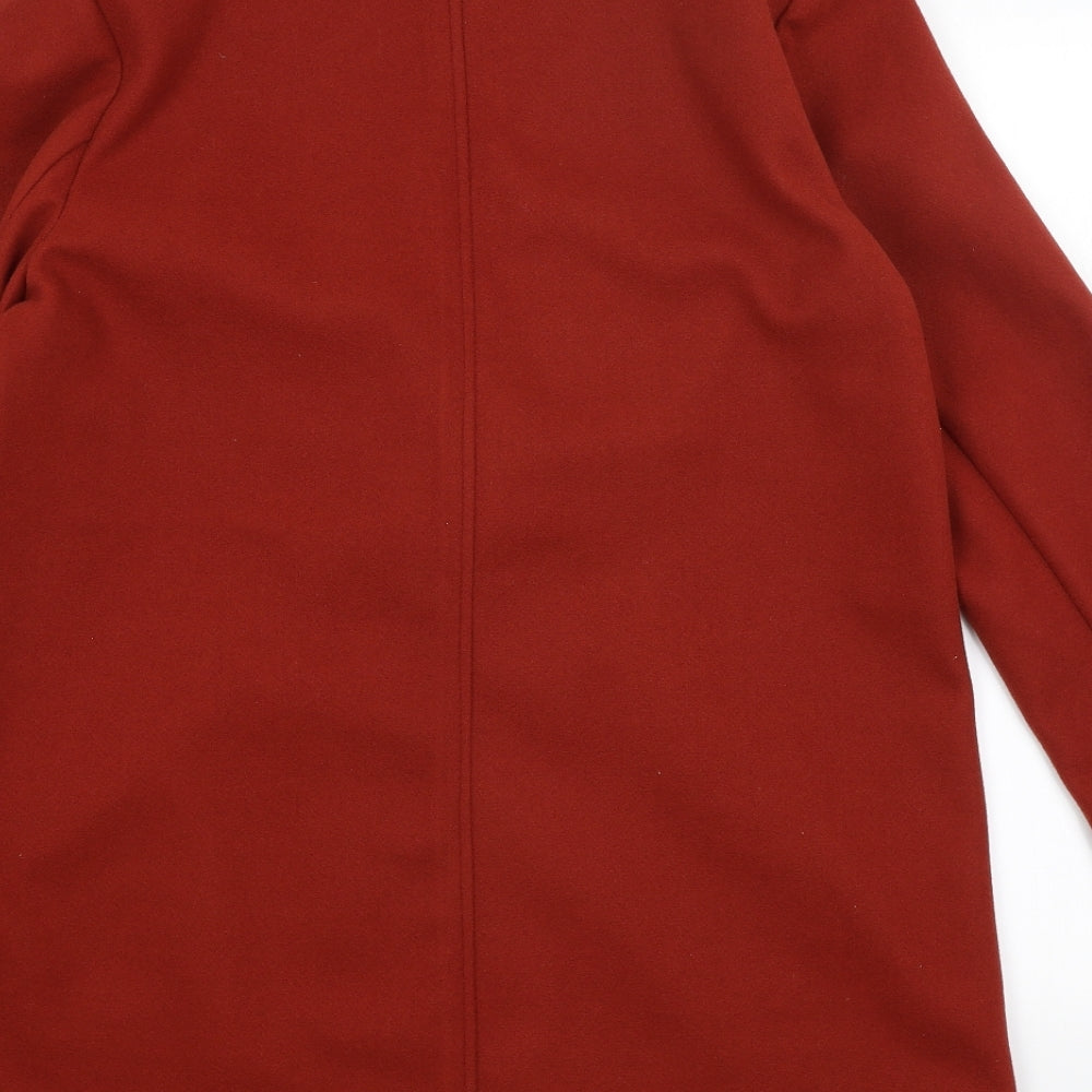 Papaya Womens Red   Overcoat Coat Size 14