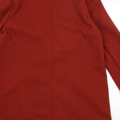 Papaya Womens Red   Overcoat Coat Size 14