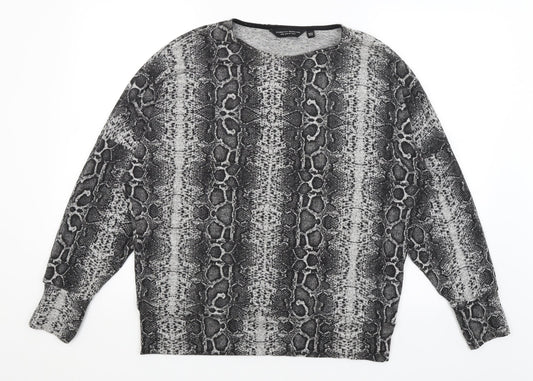 Womens UK Size 14 Dorothy Perkins Grey Pullover Jumper