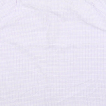 Debenhams Mens Purple Check   Button-Up Size 16.5