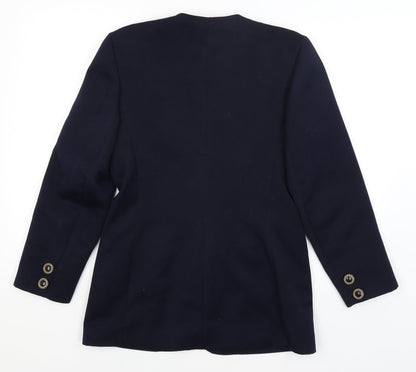 Womens UK Size 10 Preworn Regular Blue Blazer
