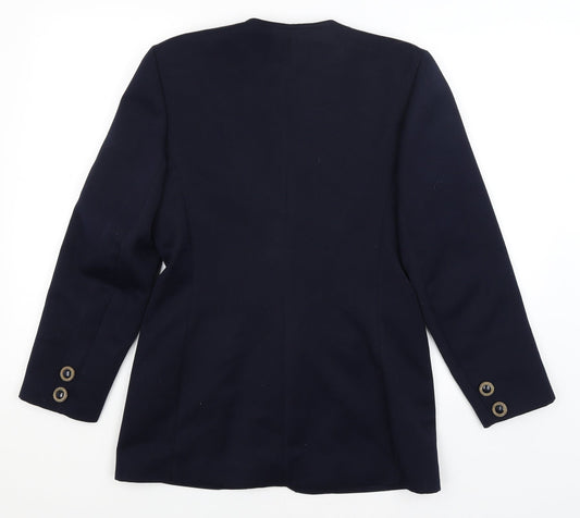 Womens UK Size 10 Preworn Regular Blue Blazer