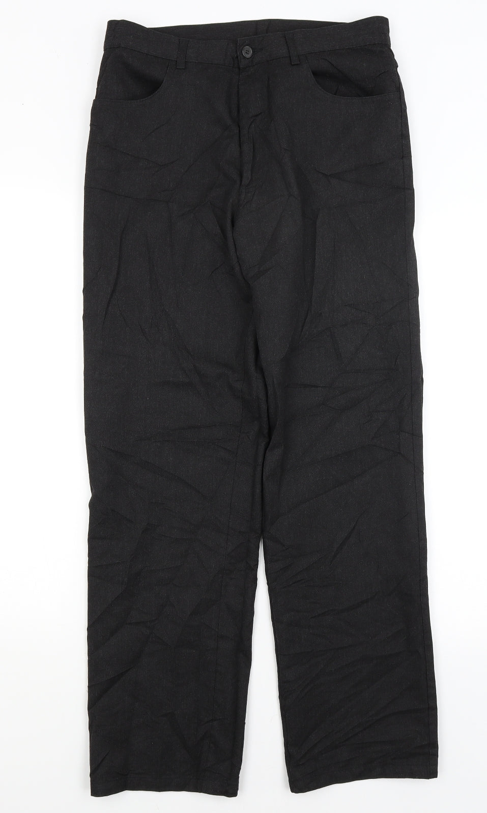 Preworn Mens Black   Dress Pants Trousers Size 32 in L29 in