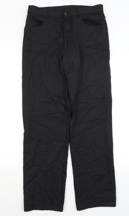 Preworn Mens Black   Dress Pants Trousers Size 32 in L29 in
