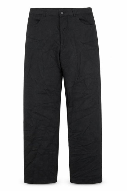 Mens UK Size 32 in Preworn Regular Fit Dress Pants Black Trousers