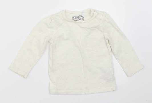 Blue Zoo Girls Ivory   Basic T-Shirt Size 9-12 Months