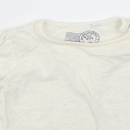 Blue Zoo Girls Ivory   Basic T-Shirt Size 9-12 Months