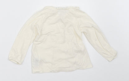 NEXT Girls Ivory   Basic Button-Up Size 9-12 Months