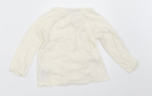 NEXT Girls Ivory   Basic Button-Up Size 9-12 Months
