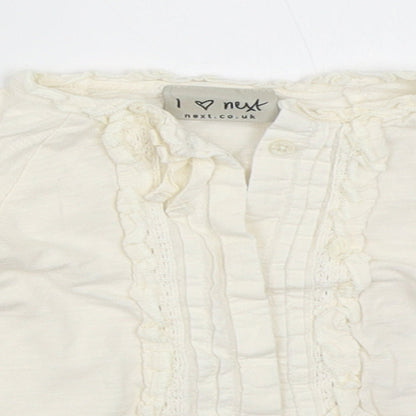 NEXT Girls Ivory   Basic Button-Up Size 9-12 Months