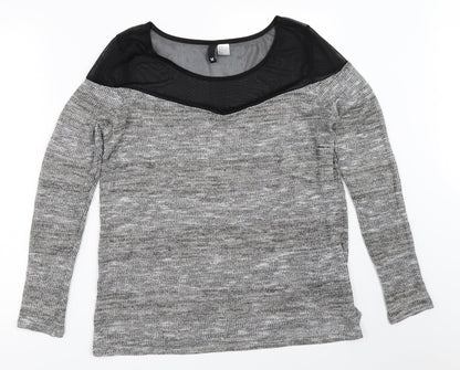 Womens UK Size M H&M Grey Pullover Jumper