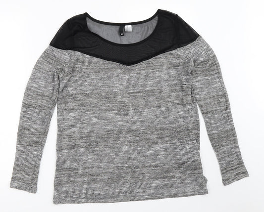 Womens UK Size M H&M Grey Pullover Jumper