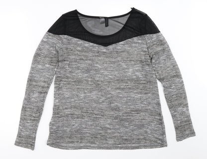 Womens UK Size M H&M Grey Pullover Jumper