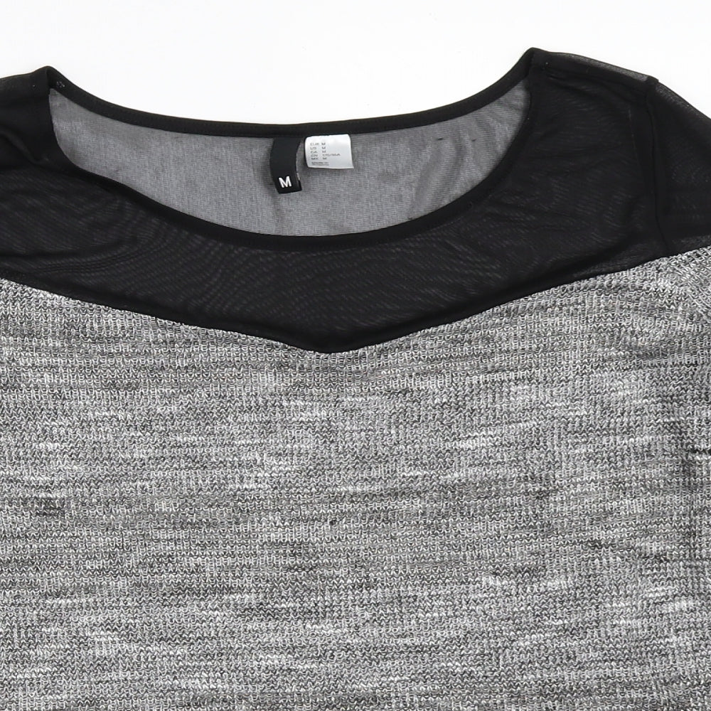 Womens UK Size M H&M Grey Pullover Jumper