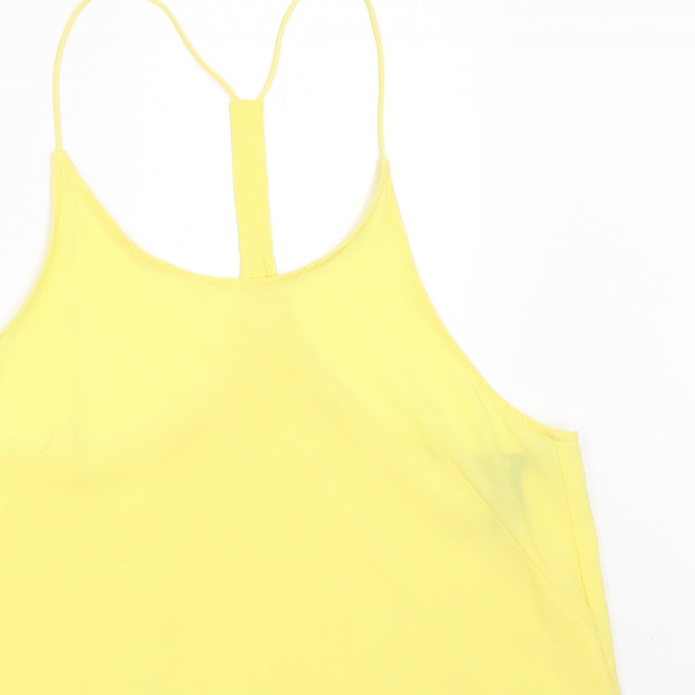 Womens UK Size 38 H&M Yellow Camisole Blouse