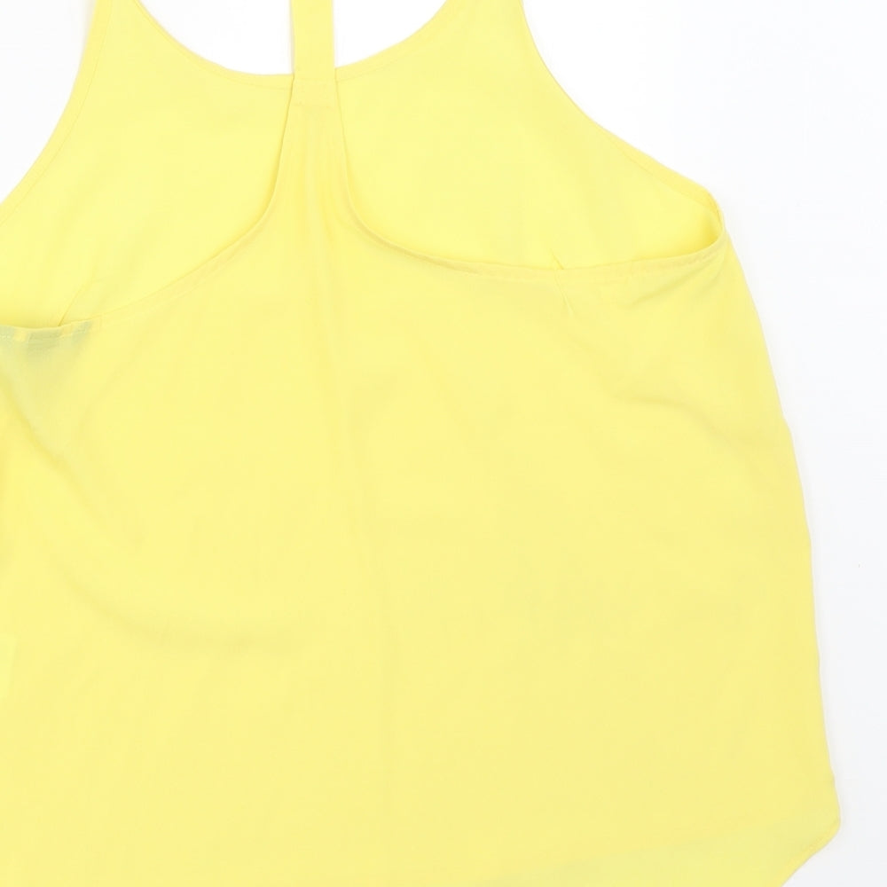 Womens UK Size 38 H&M Yellow Camisole Blouse