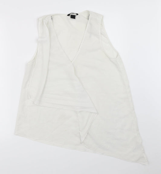 Womens UK Size 40 H&M White Basic Blouse