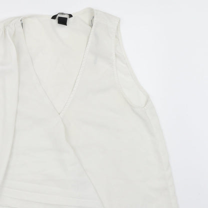 Womens UK Size 40 H&M White Basic Blouse