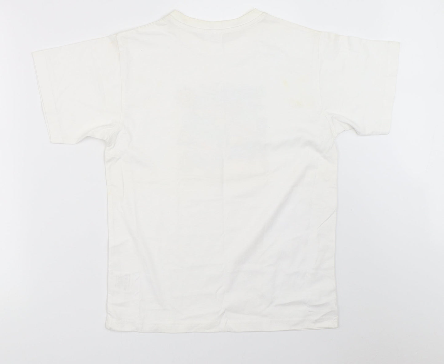 Womens UK Size 12 Preworn White Basic T-Shirt