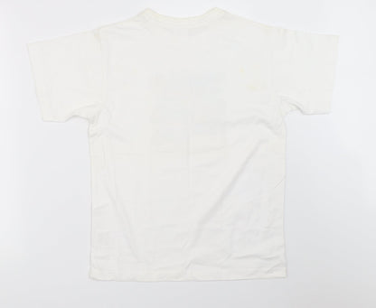 Womens UK Size 12 Preworn White Basic T-Shirt