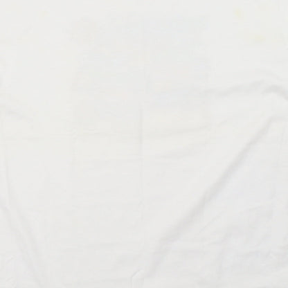 Womens UK Size 12 Preworn White Basic T-Shirt