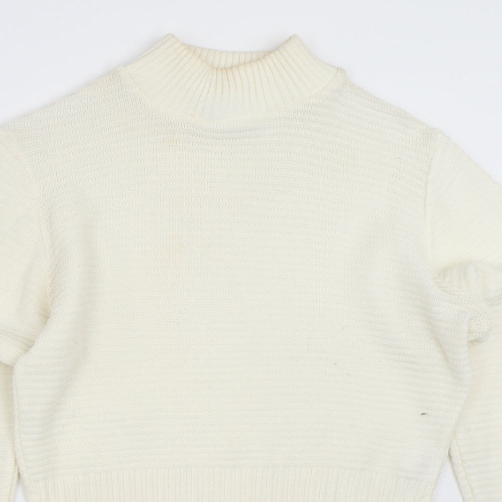 Womens UK Size 12 PRETTYLITTLETHING Ivory Pullover Jumper