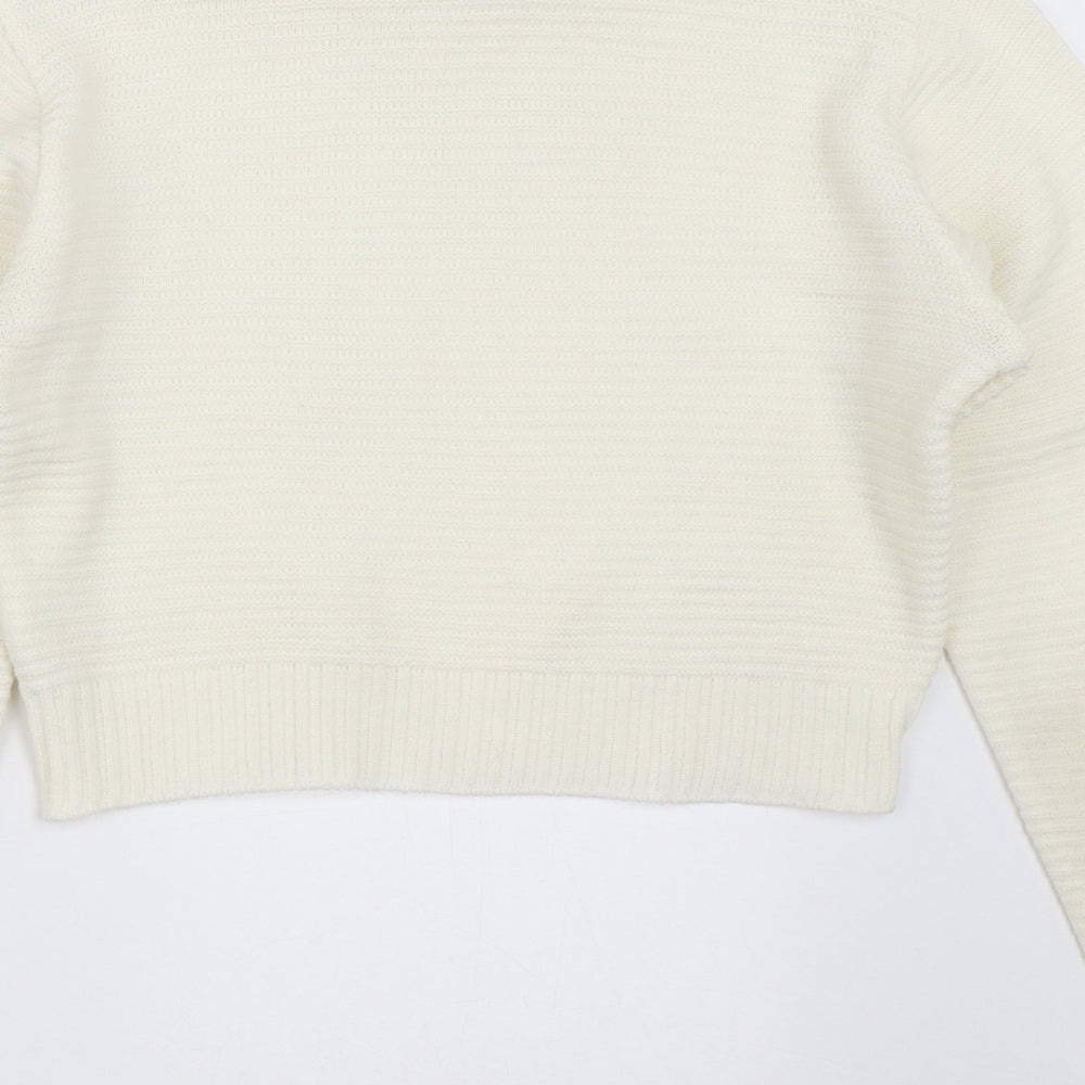 Womens UK Size 12 PRETTYLITTLETHING Ivory Pullover Jumper