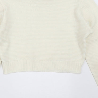Womens UK Size 12 PRETTYLITTLETHING Ivory Pullover Jumper