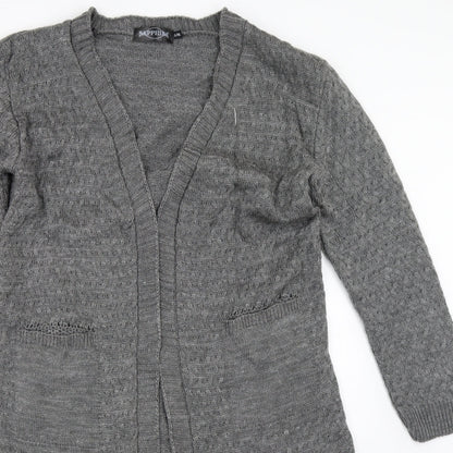 Sapphire Womens Grey   Cardigan Jumper Size L