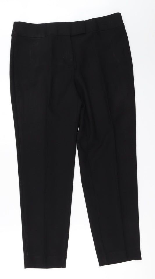 George Womens Black   Trousers  Size 12 L27 in