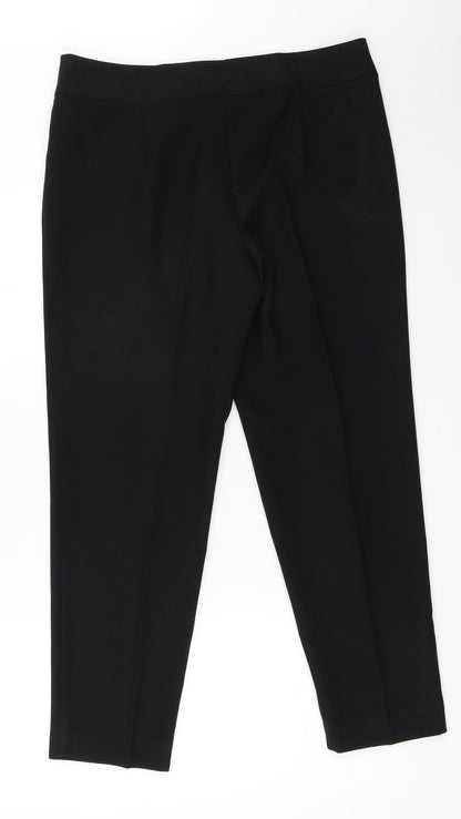 George Womens Black   Trousers  Size 12 L27 in