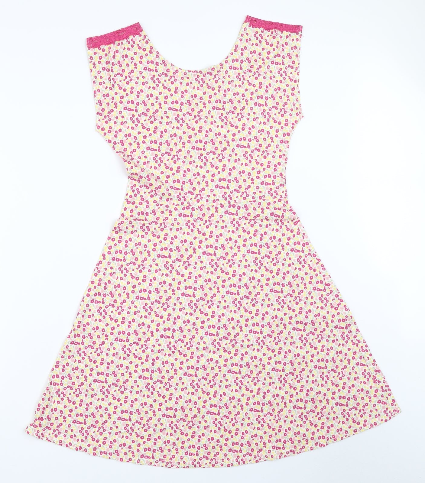 Me & You Womens Pink Floral  Fit & Flare  Size 8