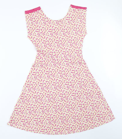 Me & You Womens Pink Floral  Fit & Flare  Size 8