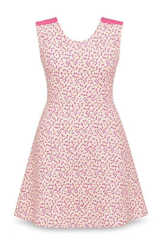 Me & You Womens Pink Floral  Fit & Flare  Size 8