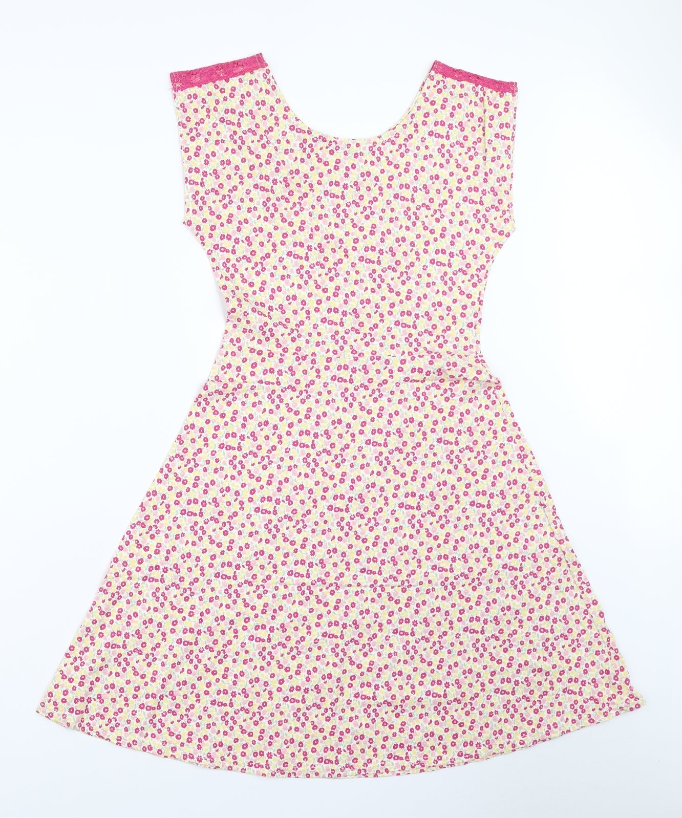 Me & You Womens Pink Floral  Fit & Flare  Size 8