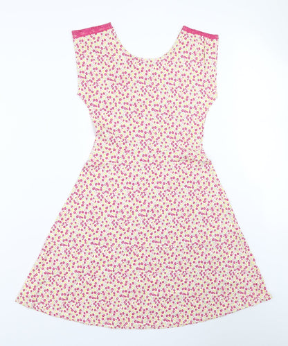 Me & You Womens Pink Floral  Fit & Flare  Size 8