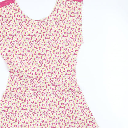 Me & You Womens Pink Floral  Fit & Flare  Size 8