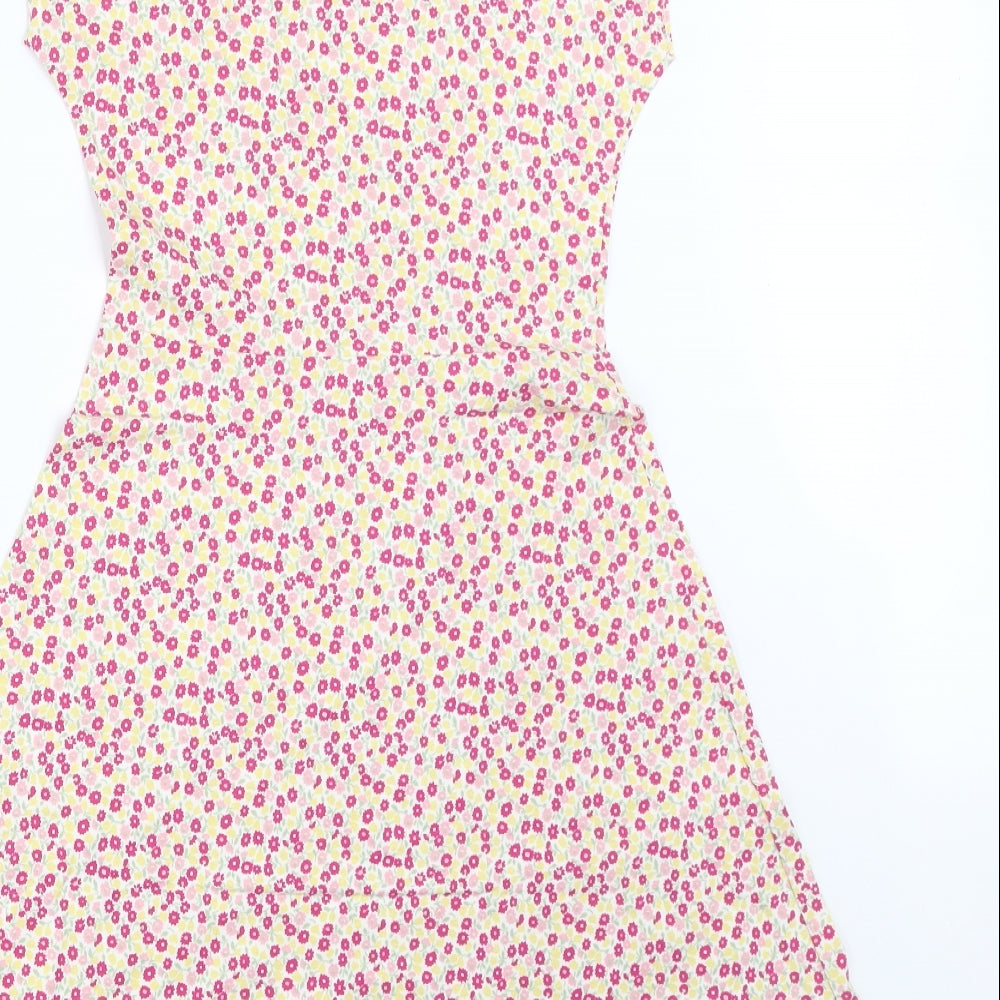 Me & You Womens Pink Floral  Fit & Flare  Size 8